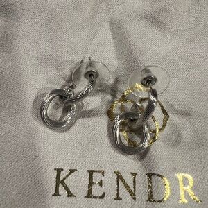 Kendra Scott Twisted Silver Earrings